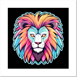 Lion Illustration Posters and Art